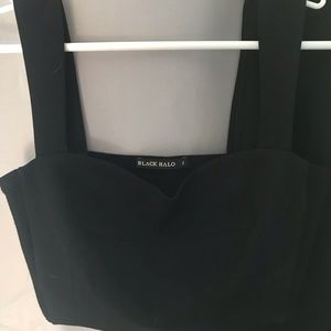 Black Halo 2 piece top/skirt